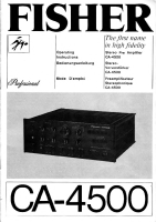 Fisher CA-4500 - Schematic 
